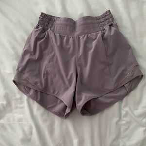 Grey lululemon hotty hot shorts